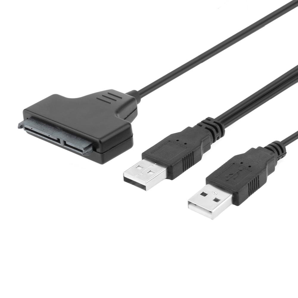 SATA naar Dual USB3.0 2.0 Aangedreven SATA 22 Pin Hard Drive USB 3.0 Kabel High Speed Adapter Kabel voor Externe 2.5 inch SATA HDD SSD