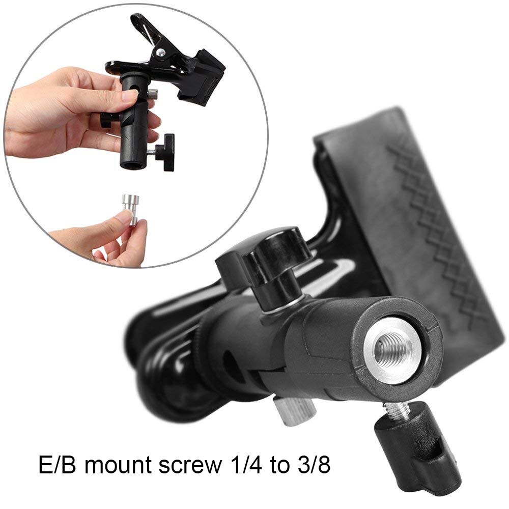 Multi Purpose Heavy Duty Clamp Rotatable Clip For Light Stand Holder Studio photography Light Diffuser Umbrella Reflector