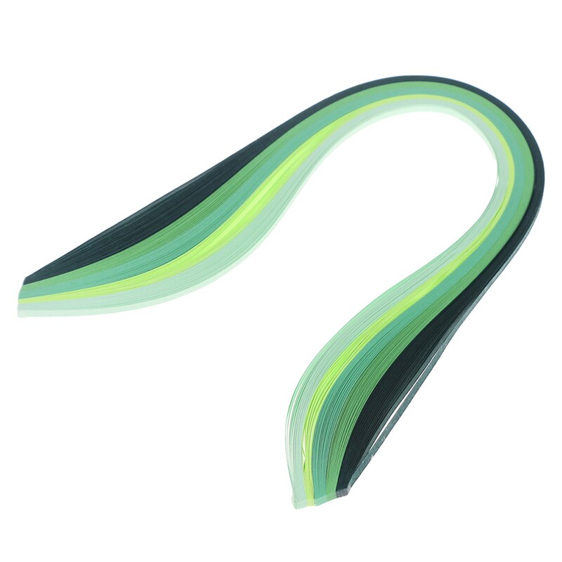 100Pcs/set Paper Quilling Strips Set 3mm 39cm Paper For Craft DIY Quilling Tool Mixed Color Scrapbooking Stripes Paper: green