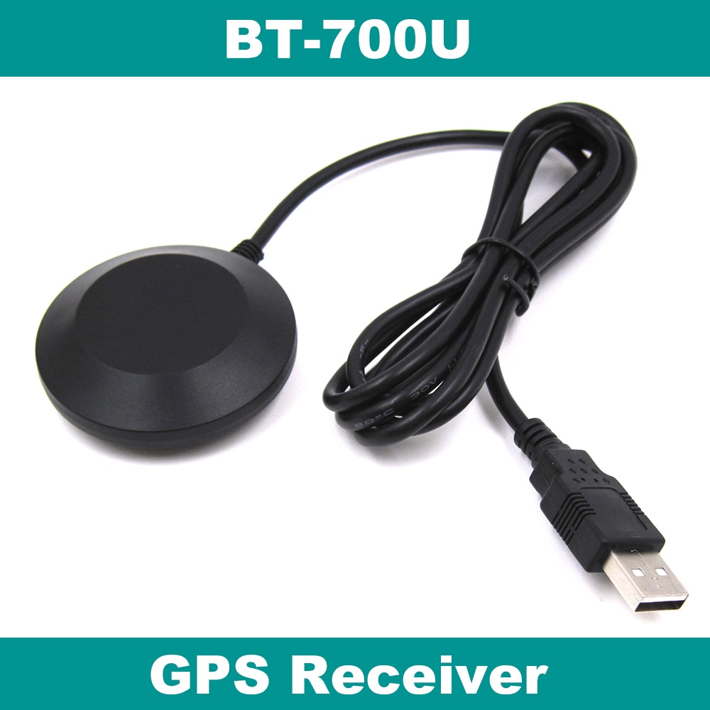 GPS ontvanger, USB driver, FLASH, NMEA-0183 9600 bps, BT-700U, vervangen SIRF IV BU-353S4