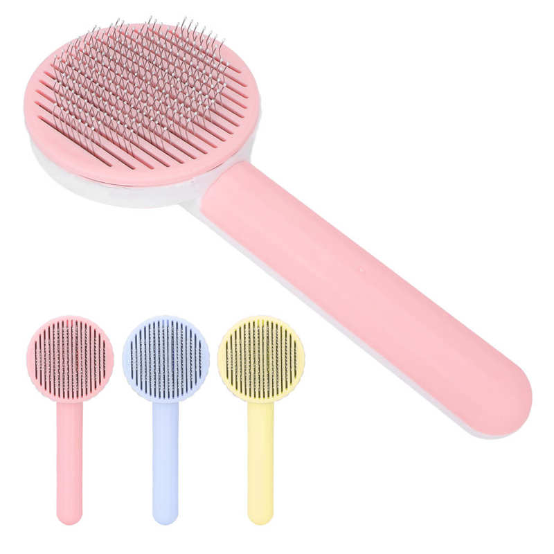 Brosse à poils de chat, peigne à aiguille épaisse pour animaux de compagnie, poils longs