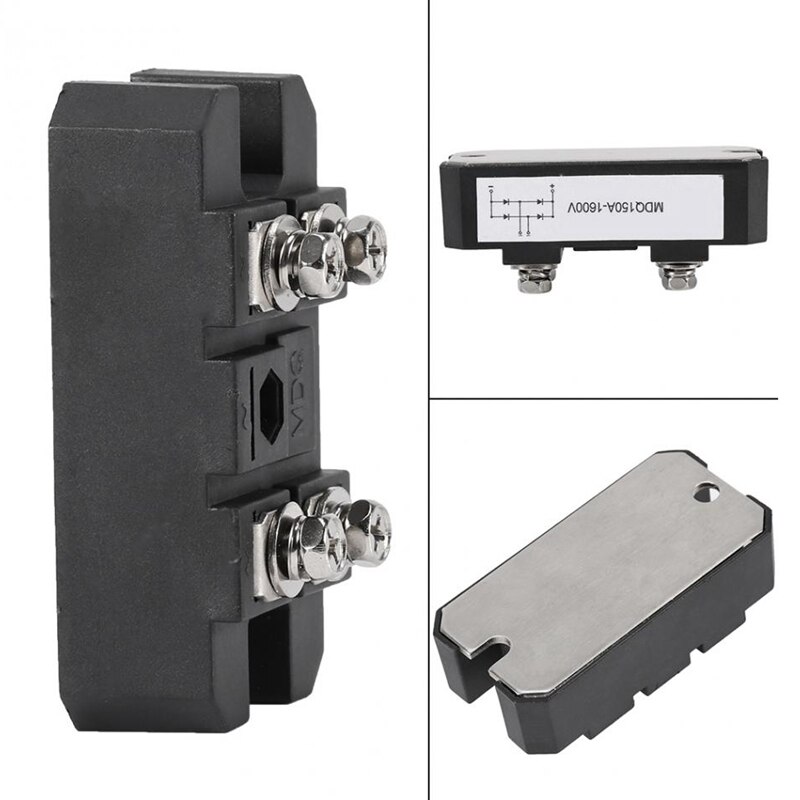 1Pc MDQ 150A-1600V czarny jednofazowy diodowy mostek prostowniczy 150A wzmacniacz wysoki moc 1600V