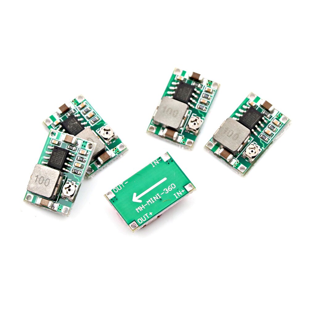5/10PCS RC Airplane Module Mini 360 DC-DC Buck Converter Step Down Module 4.75V-23V to 1V-17V LM2596 18*12mm