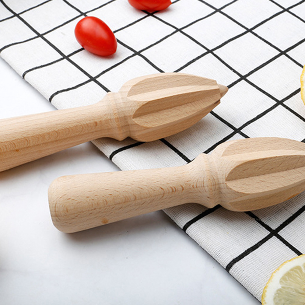 Manual Maker Wooden Fruit Reamer Lemon Juicer Squeezer Wooden Lemon Reamer for Restaurant Kitchen