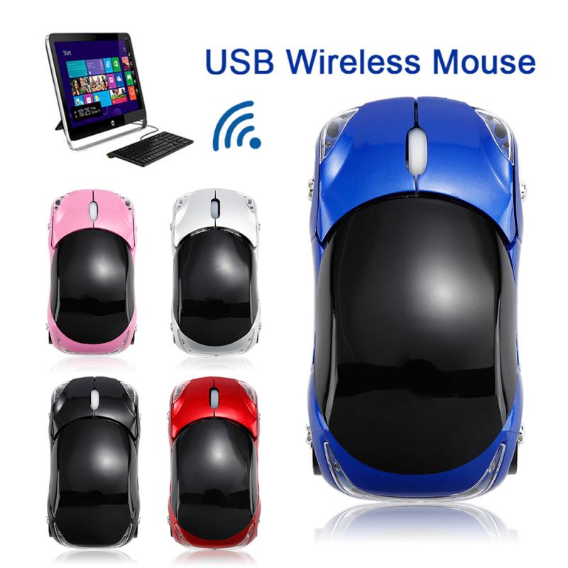 2.4GHZ Car Mouse Wireless Mouse Cool Car Shape Mice 1600 DPI Optical Gaming Mouse Wireless With Computer USB Receiver