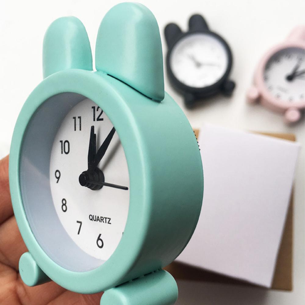 Desk Clock Cute Mini Metal Small Alarm Clock Electronic Adults Travel Home Bed Desk Clock Decor Alarm Clock CD