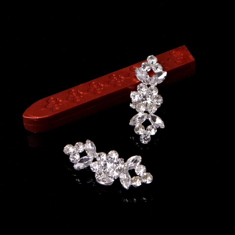 1 paar Strass Schuhe Schnalle Elegante Schuh Clips Für Dekorieren 2Stck Von 1 Pack Silber Schuh Dekorationen für frauen Mädchen