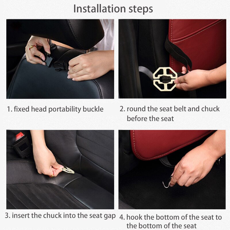 Car Ceat Storage Bag Hanging Universal Auto Multi-pocket PU Organizer Bag Leather Pad Car Ceat Shopping Cover