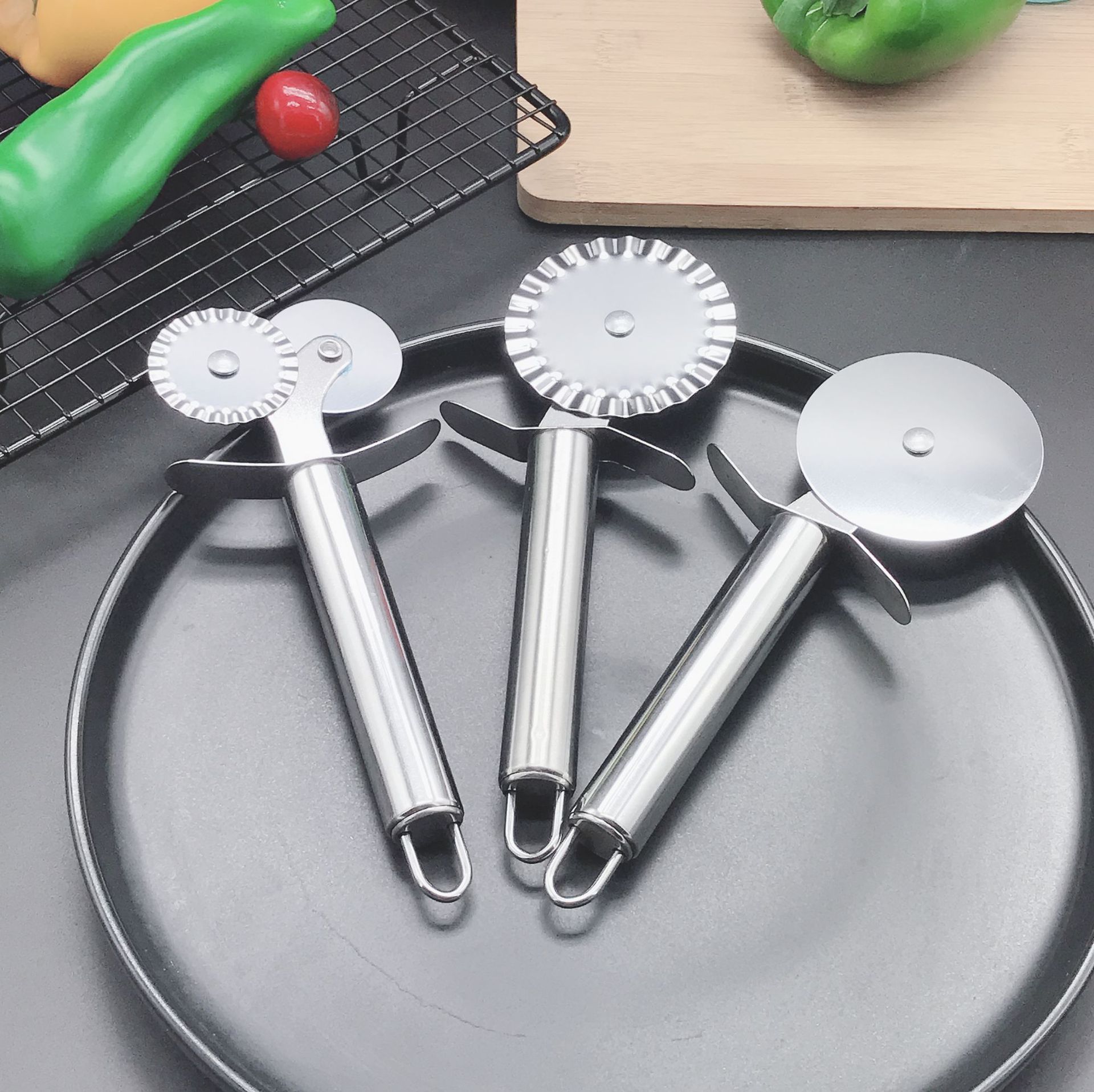 Pizza Knife Shovel Paddle Shovels Kitchenware Pizza peel Stone Cake kitchen Tools ccessories For Waffle Cookies Pizza Cutter