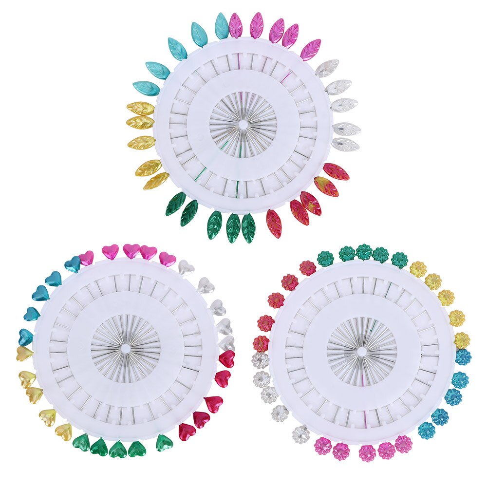 30 stk / tallerken sy nåler fargerike glasshode perle pinner corsage sy til diy smykker komponenter