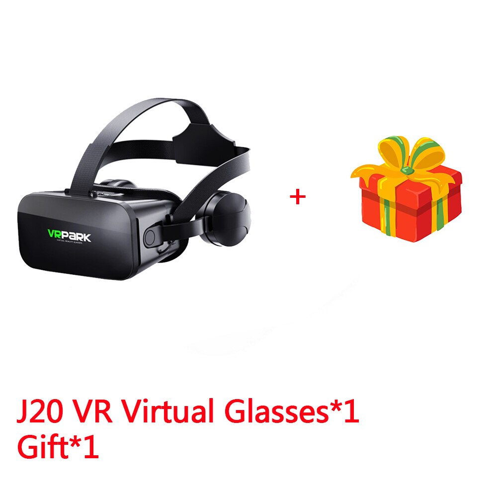 Immersive VR Game Equipment Head-mounted VR Virtual Reality 3D Glasses Audio-visual Integrated Mobile Phone 3D Cinema Helmet: Only J20 VR