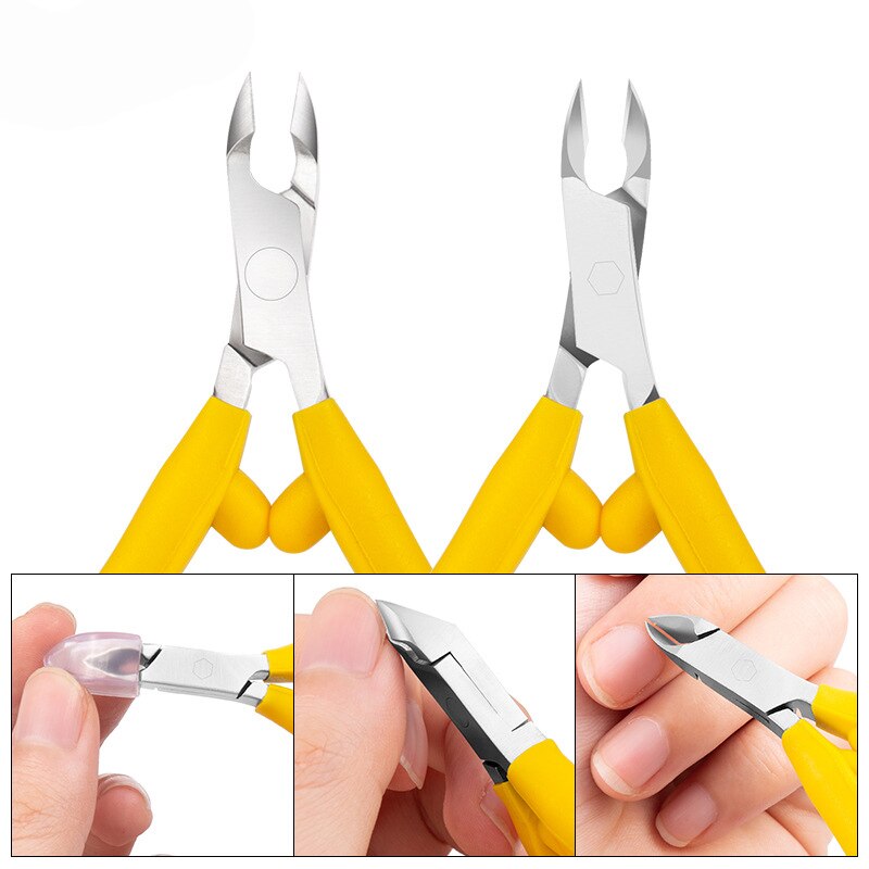 1pc Silicon Cuticle Nail Nipper Clipper Nail Art Manicure Pedicure Care Trim Plier Cutter Scissor Beauty Nail Tools