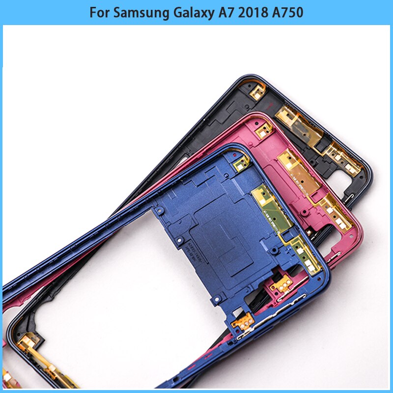 A750 Midden Frame Voor Samsung Galaxy A7 A750F SM-A750 Mid Frame Panel Achter Plastic Behuizing Case Panel Vervanging onderdelen