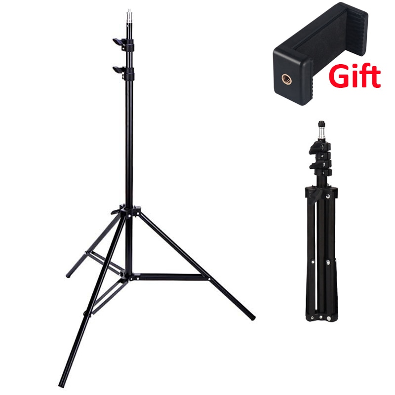 2M Photography Light Tripod Stand Phone Camera Ring Light Stand Photo Studio Relfectors Softbox Background Video Flash Lighting