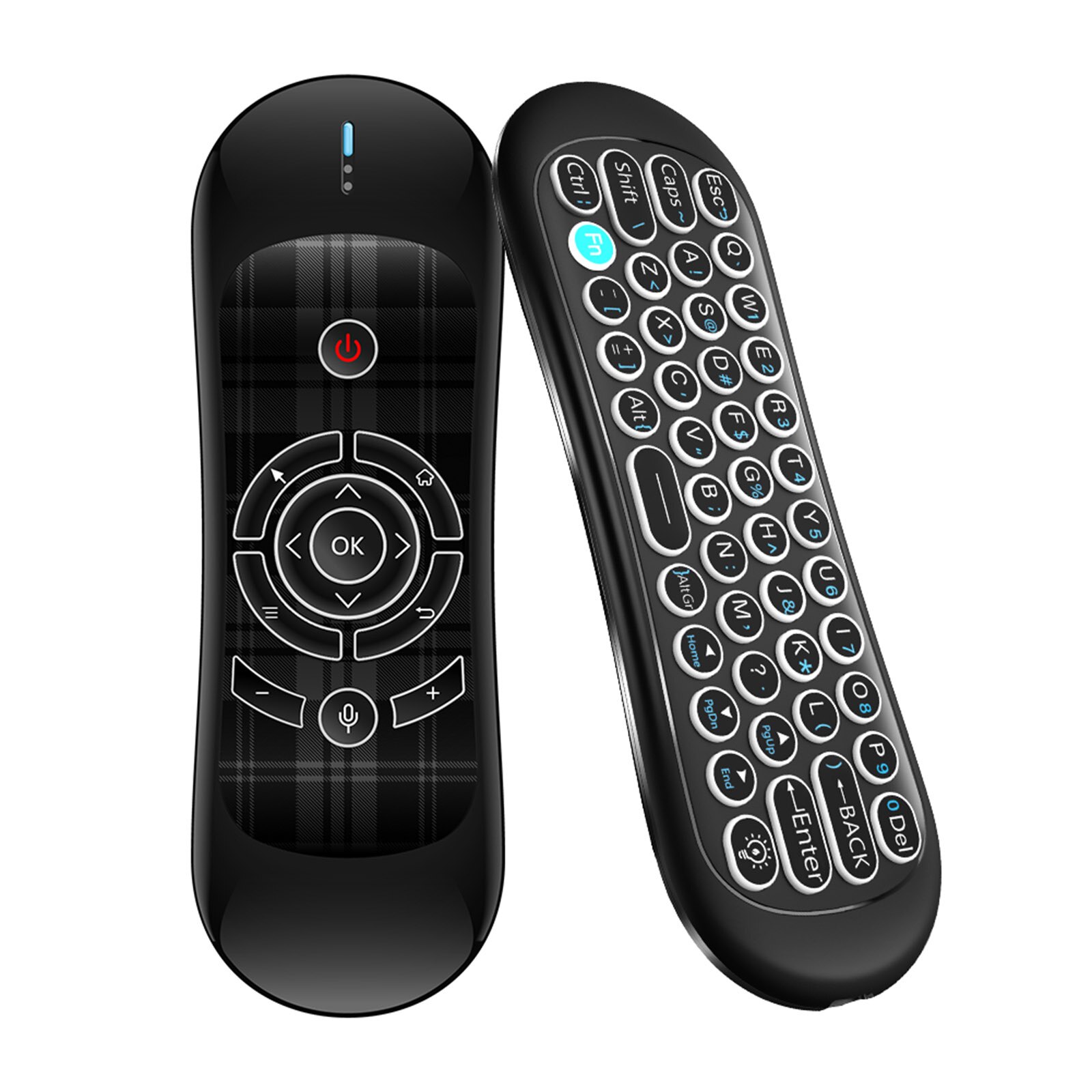 Wechip W2 Pro Air Mouse Voice Remote Control Microphone W1/W2/R2 2.4G Wireless Mini Keyboard Gyroscope for Android TVBox Mini PC: R2