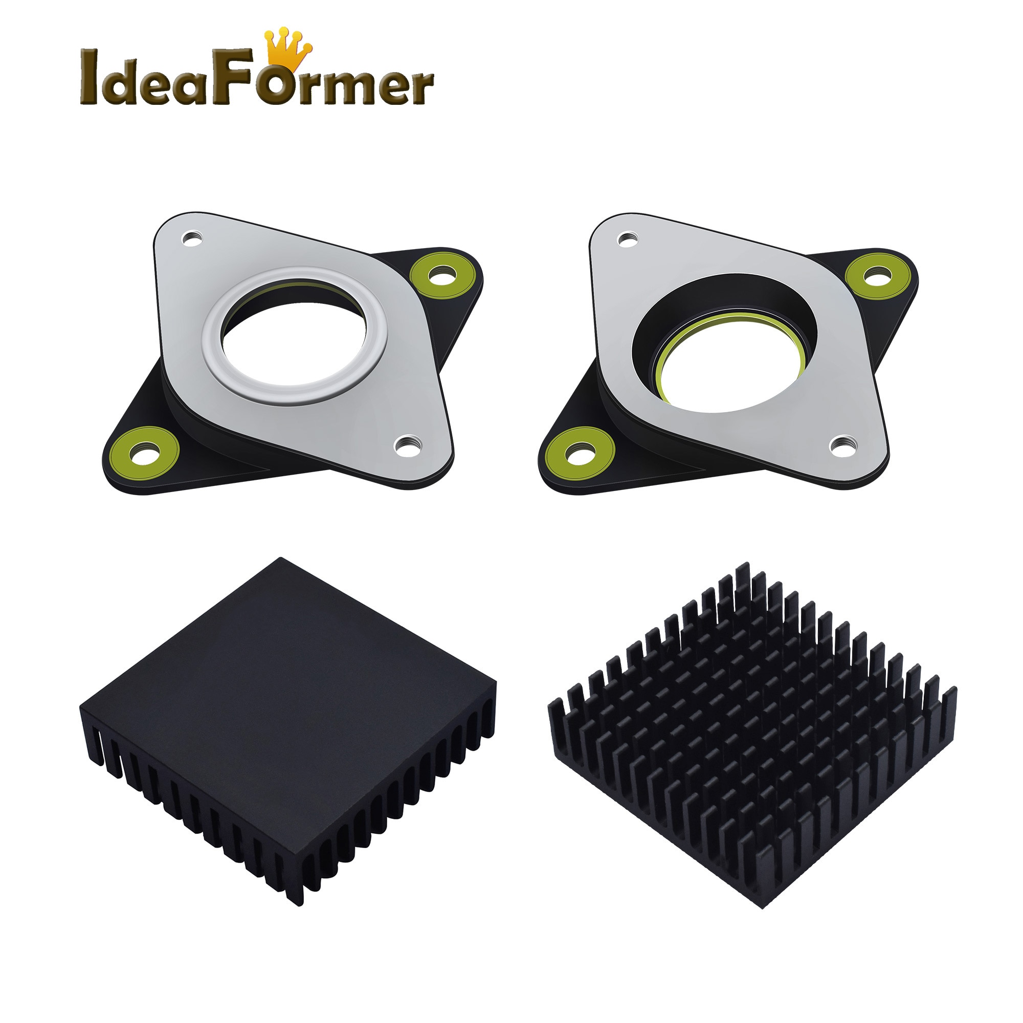 NEMA 17 42 Stepper Motor Mount Bracket Steel Rubber Damper Shock Absorber Ring Pad 54x54x7mm Bracket 3D Printer DIY CNC Parts.