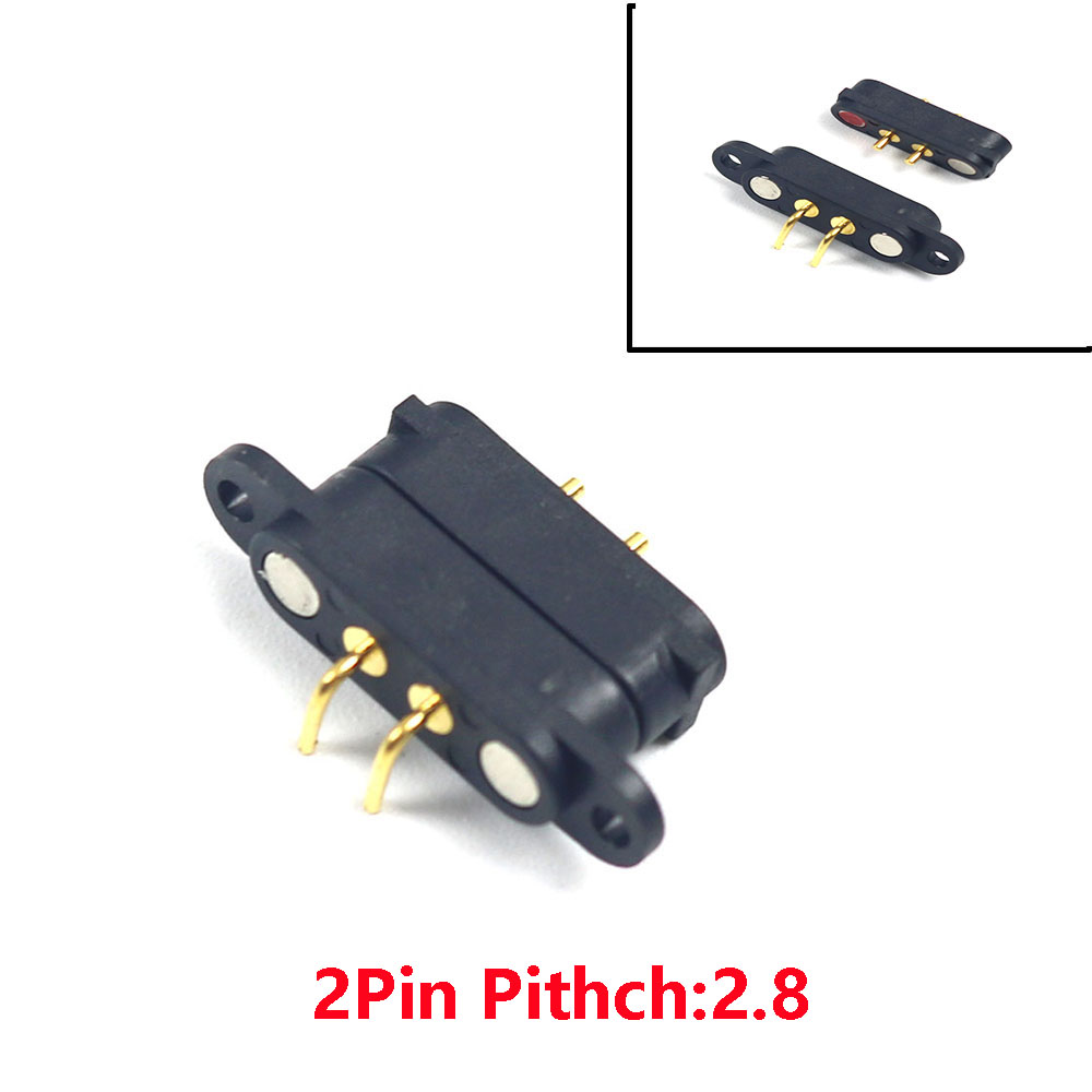 1Pair Magnetic Pogo Pin Connector 2A 36V 2/3Pin 4Pin 5 Pin Spring-Loaded Male Female 2.54 MM Spring Loaded DC Power Charge Probe: Ivory