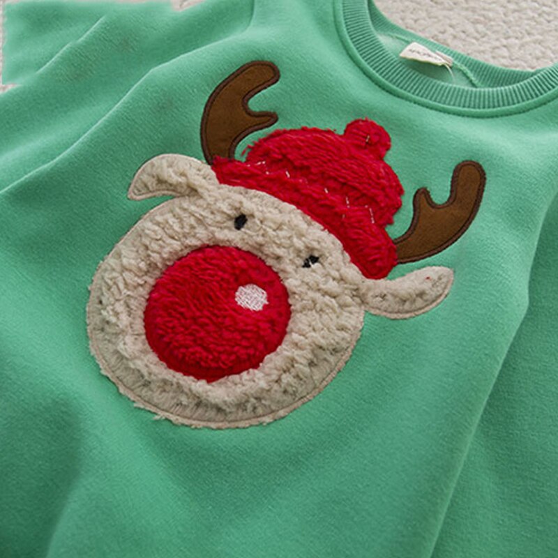 LZH Neue Winter Herbst Niedlichen Pullover Verdicken Sweatshirt Für Infant Mädchen Weihnachten Elch Warme Top Weihnachten Kleinkind Junge Kleidung