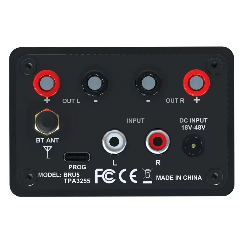 TPA3255 2x300W Bluetooth Amplifier BT5.3 Module 2.0 Stereo High Power DSP PC UI Control RealTime Class D Desktop Amplifier BRU5