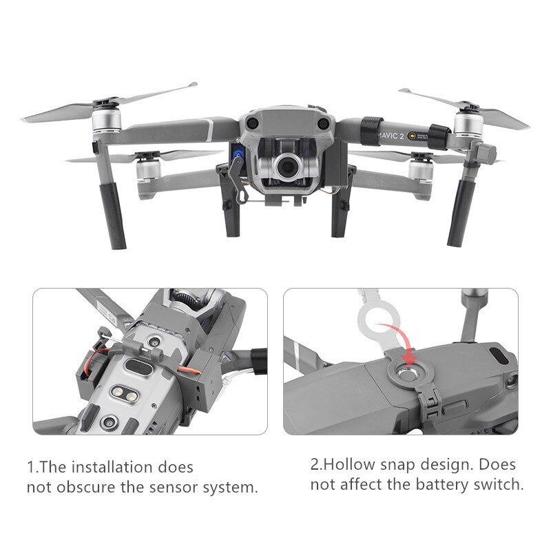 Mavic drone parabolsk airdrop ror servo switch arm lysstyring med landingsudstyr til dji mavic 2 zoom & pro drone