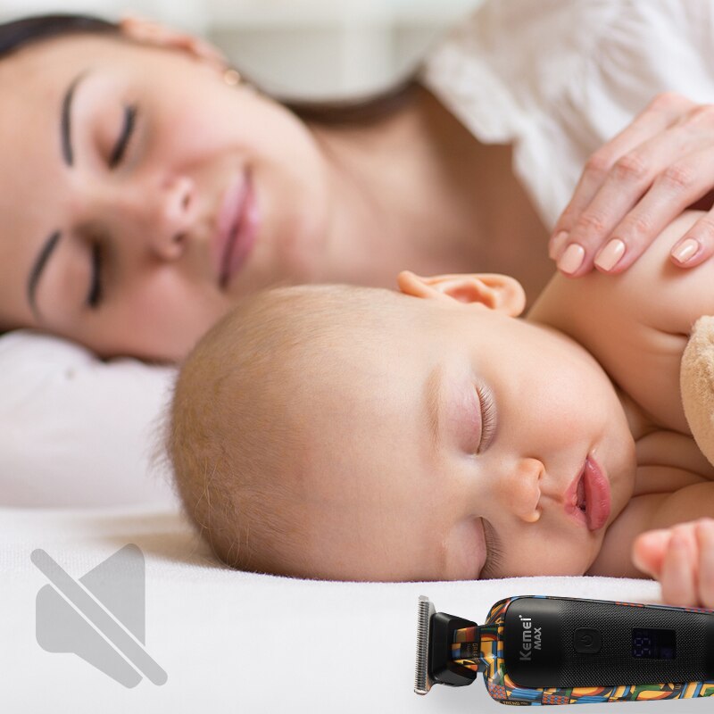 Kemei – tondeuse professionnelle pour hommes, rasoir USB pour couper les cheveux et raser la barbe