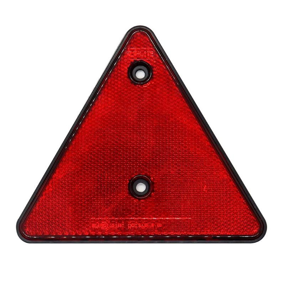 IP67 Dreieckige rot Reflektor Schraube passen Hinten Dreieck Warnung Bord Reflektierende Streifen Sicherheit Marker Für Lkw Anhänger