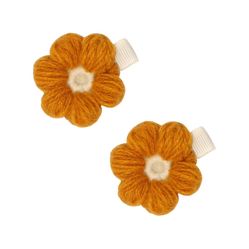 Diadema de ganchillo con flores para bebé y niña, accesorios para el pelo, diademas para niños, horquillas de lana, banda para recién nacido, accesorios Vintage: 4