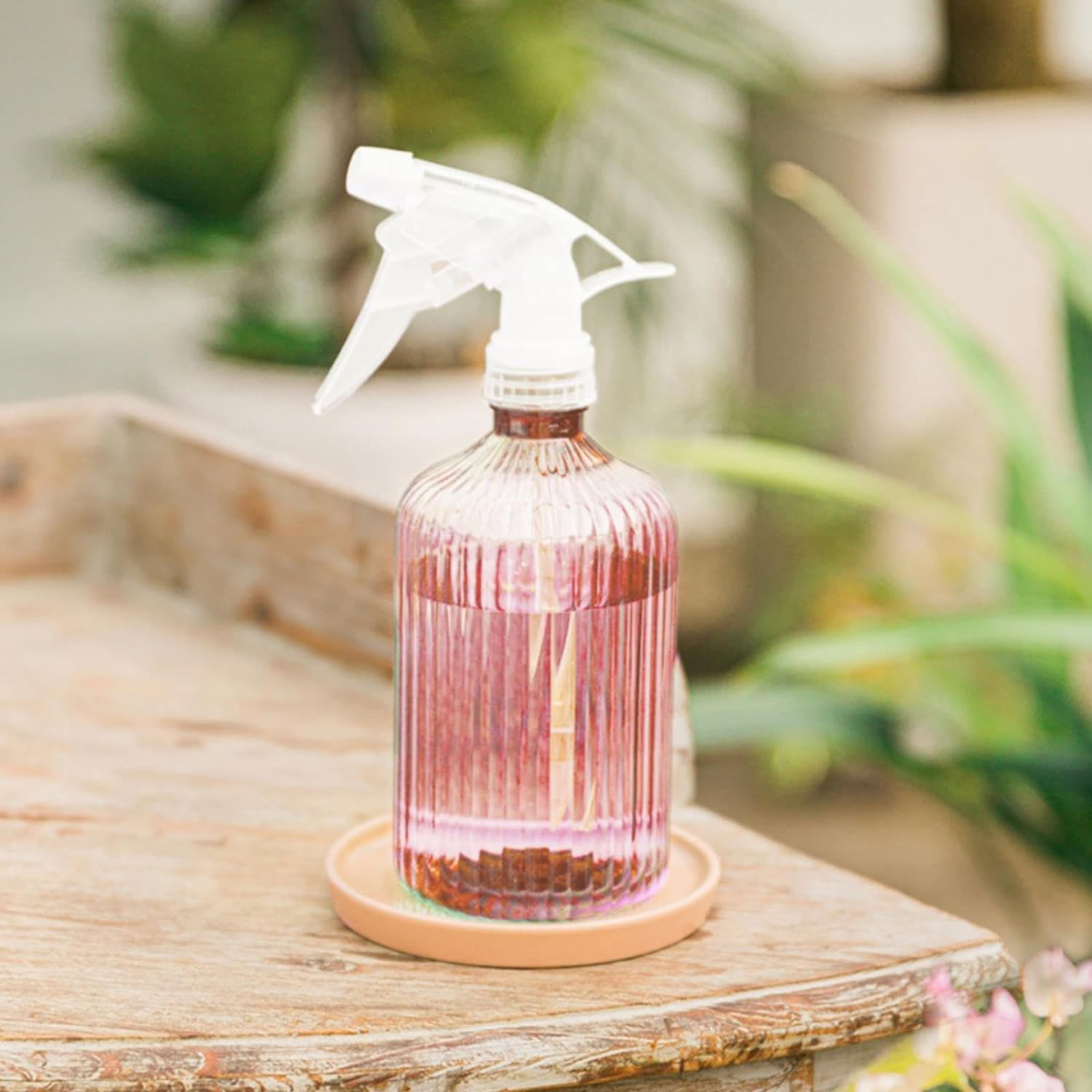 Bouteille de pulvérisation en plastique, bouteilles de pulvérisation robustes, anti-fuite, bouteille d'eau vide pour Solution de nettoyage avec buse réglable