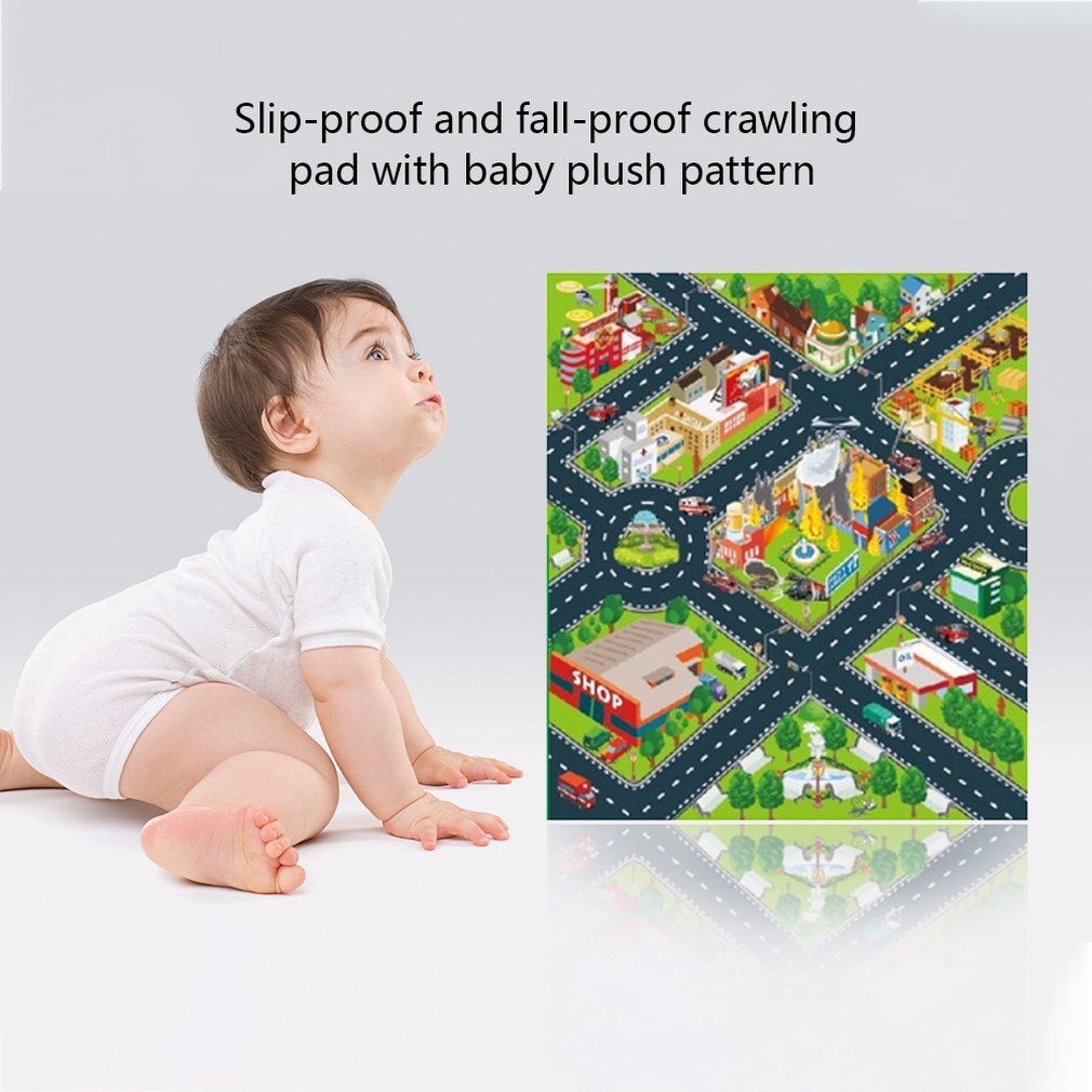Baby Plush Carpet Lane Pattern Carpet Mat Anti-Ski... – Grandado