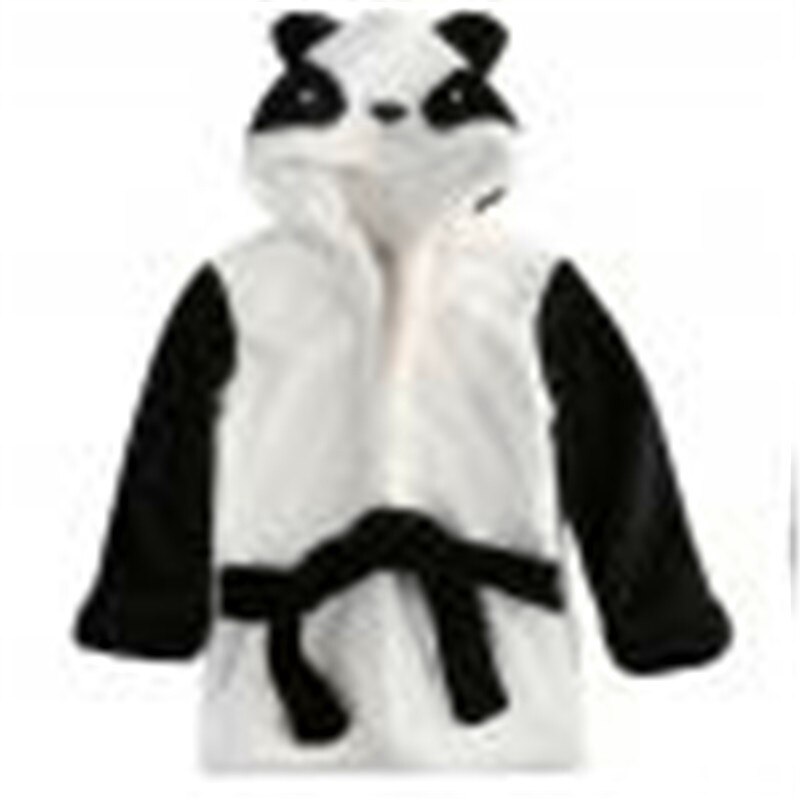 Bebis pojke flicka vinterrockar kläder bebis barn huva djur panda kanin mus kappa bebis badrock tecknad spädbarn badhandduk