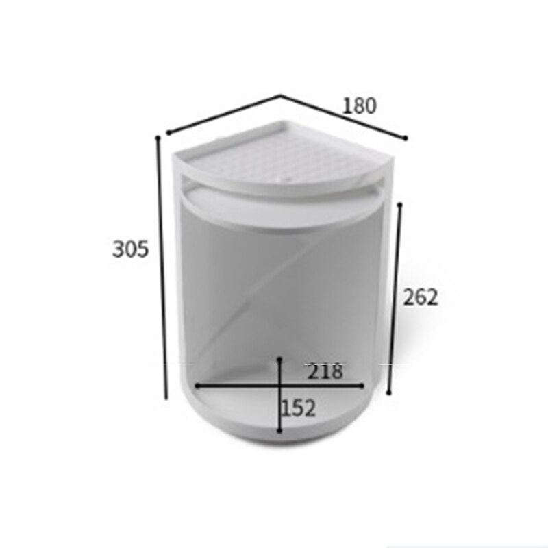 Estantería giratoria de 360 grados para baño, estante de esquina para cocina, armario de almacenamiento de varias capas