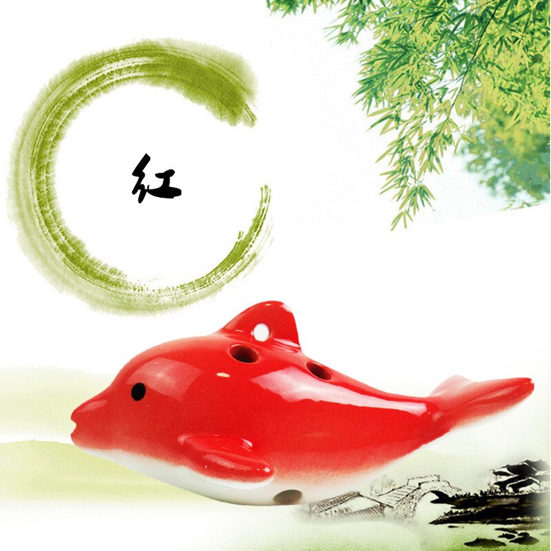 Ocarina 6 Hole Musical Instrument Dolphin Ocarina Ornaments Children Musical Instrument