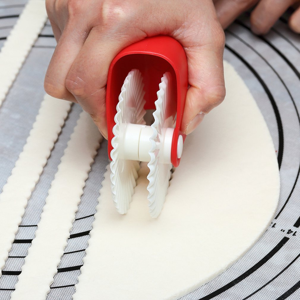 Plastic Wavy Pattern Pastry Wheel Decorative Point Cutting Wheel Curling Wheel Diy Manual Cutting Machine Wheel Knife