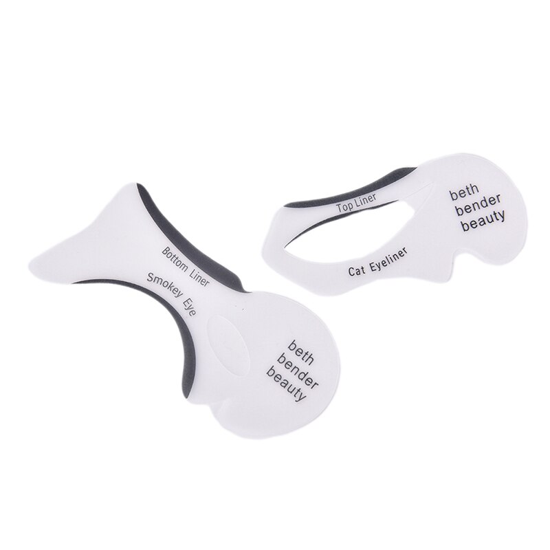 2 uds plantilla para delinear ojos s plantilla para delinear ojos modelos de ojos con alas herramientas de conformación de la plantilla cejas plantilla tarjeta sombra de ojos herramienta de maquillaje