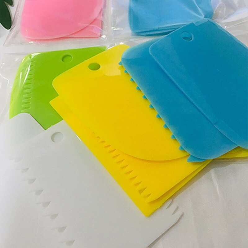 3 stuks/partij roomschraper onregelmatige tanden rand diy schraper taartdecoratie deeg fondant gebak uitstekers spatels snijmachine bakgereedschap
