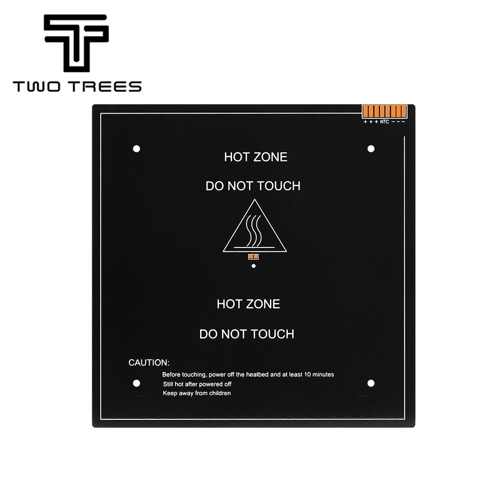 Pieza de impresora 3D MK3 heatbed 220x22 0/250/300x20 0/310 310mm x 12V/24V, cama calefactable de aluminio mejorada para impresora 3d