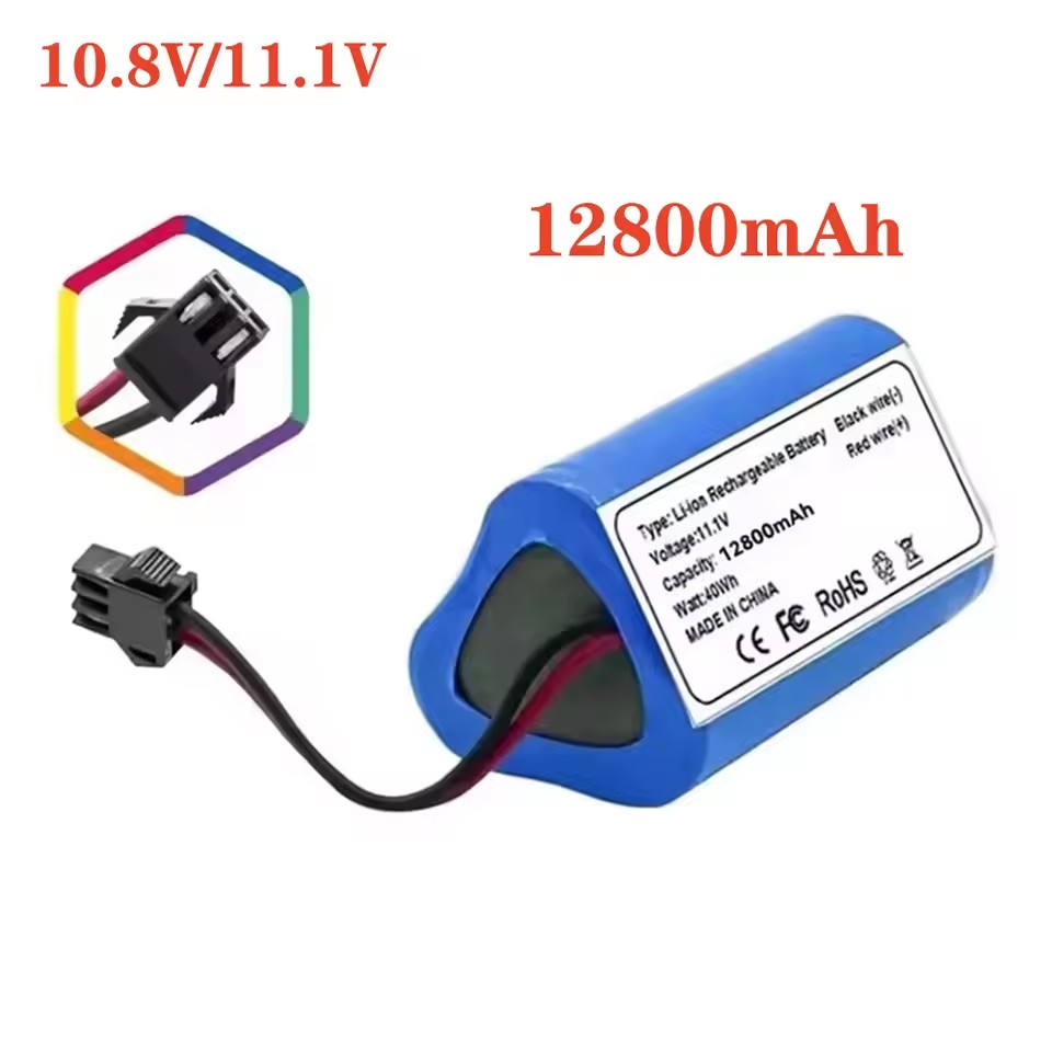 Original 11.1v 2800 18650 -akku für lefant  m501 a, für cecotec conga slim 890/899 nasssauger-roboter-akku: Braun