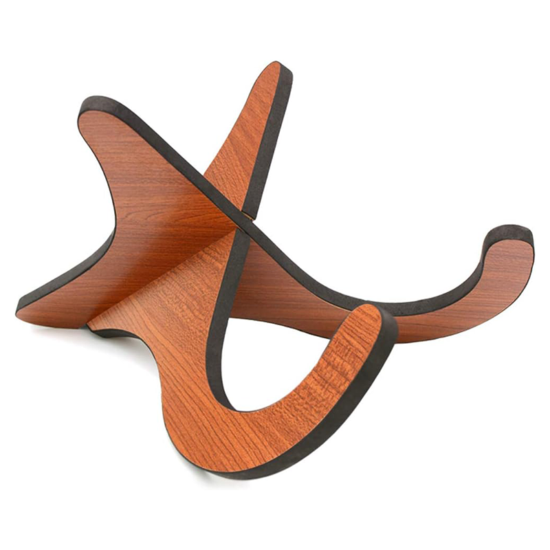 Ukulele-stativ i tre, instrumentstativ, sammenleggbart, bærbart stativ for mandoliner og fioliner