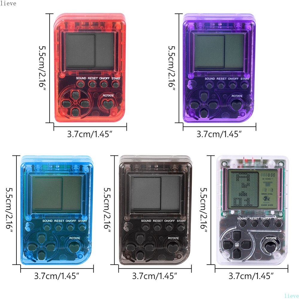Mini Console Game Machine Childrens Handheld Nostalgic Mini Game Console With Keychain Classical Game Kids Children