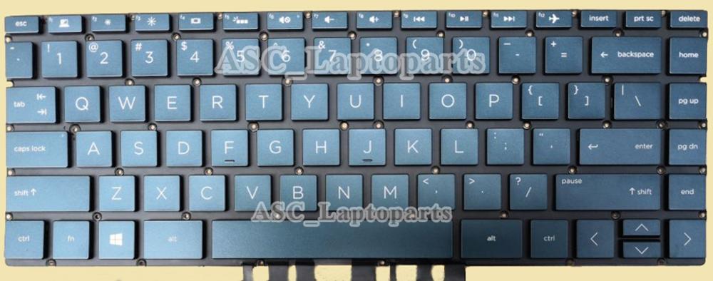 US English QWERTY Keyboard for HP ENVY x360 13-ag0000 13m-ag0000 13z-ag000 13m-ag0001dx 13m-ag0002dx , BACKLIT: Black