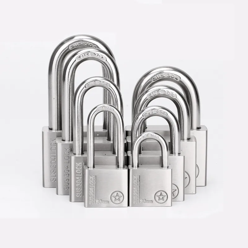 304 Stainless Steel Padlock 30mm Cabinet Outdoor Lock Head Furniture Lock Waterproof Rust-Proof Door small lock