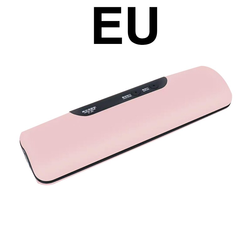 Food Vacuum Sealer Verpakking Rolls Vacuüm Zakken Voor Keuken Opslag Vacuüm Verpakking Machine Naadlasmachines Huishoudelijke Hotsale: Pink EU Plug