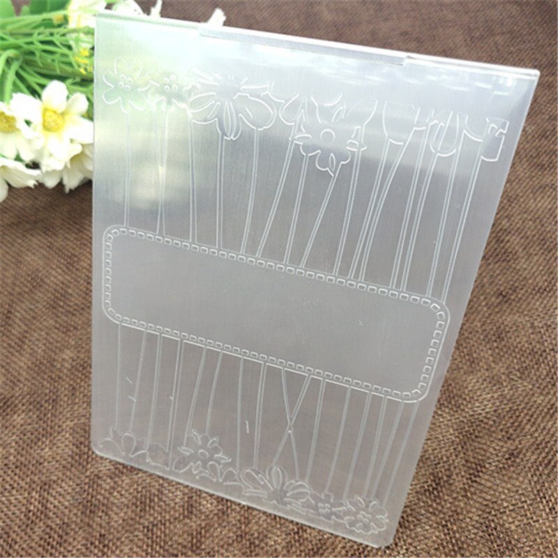 Pretty Flower message print DIY Plastic Embossing Folders for DIY Scrapbooking Paper Craft/Card Making Decoration Supplies