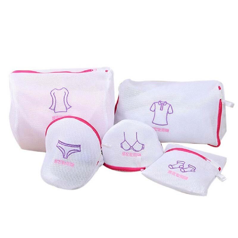 Ropa lavadora ropa sujetador de ayuda Lencería malla calcetines ropa interior lavadora bolsas con red de rejilla