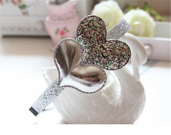 Children Headband Party Kids Pink Gold Crown Hair Band Star Girls Silver Heart Sequin PU Handmade Hair accessories