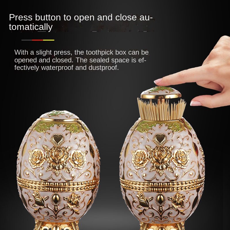 Toothpick Holder Home Nordic Press Automatic Ceramic Toothpick Holder Restaurant European Style Toothpick Box