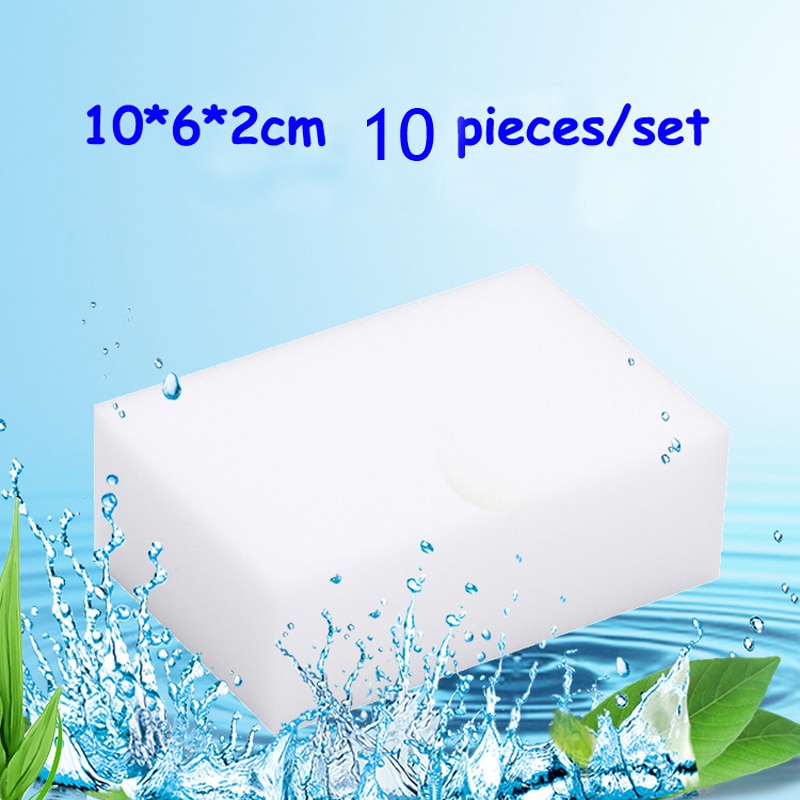 10Stck Melamin Schwamm Magie Schwamm Radiergummi Radiergummi Reiniger Reinigung Schwämme für Küche Schlecht Reinigung Werkzeuge 10*6*2