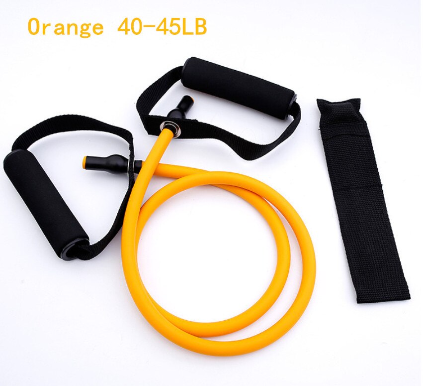 Fitness Elastic Tension Bands Yoga Pull Rope Elastic Workout Exercise Multifunctional Gym Tension Resistance Bandas Fitness: Orange