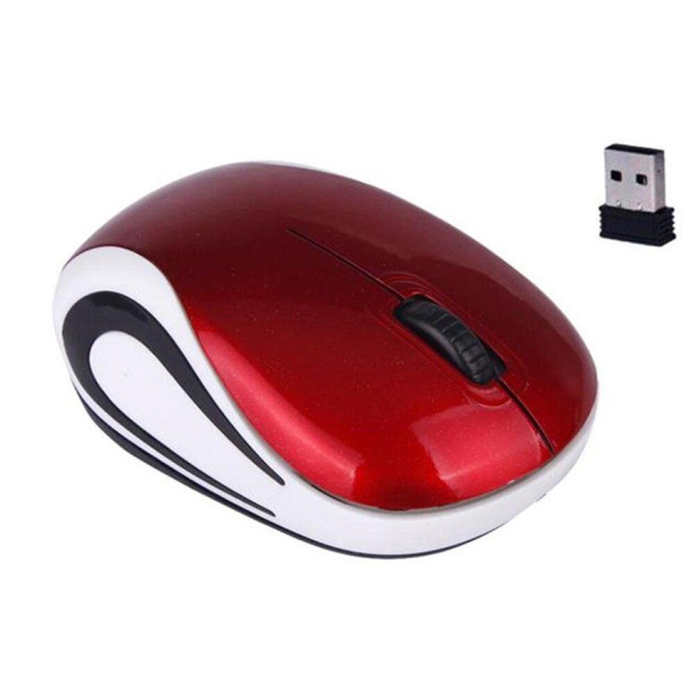 Maus Raton Gaming 2,4 GHz Drahtlose Maus USB Empfänger Pro Gamer Für PC Laptop Desktop-Computer Maus Mäuse Für Laptop computer: Rot
