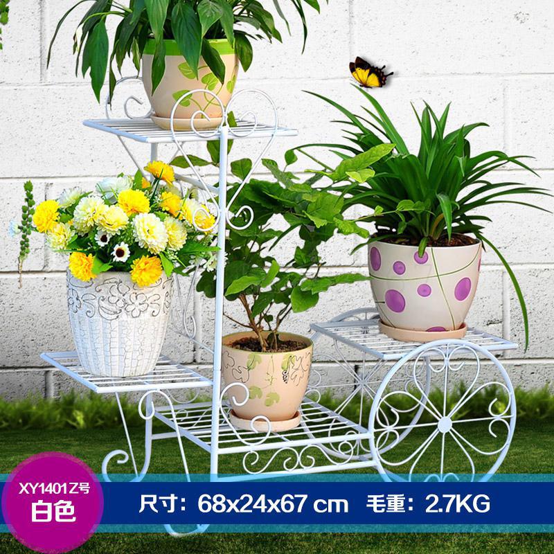 Flower Rack, Multi-layer Iron Art Indoor Flower Rack, Living Room, Landing Flower Rack Balcony, Green Flower Rack, Flower Rack,: Model 1